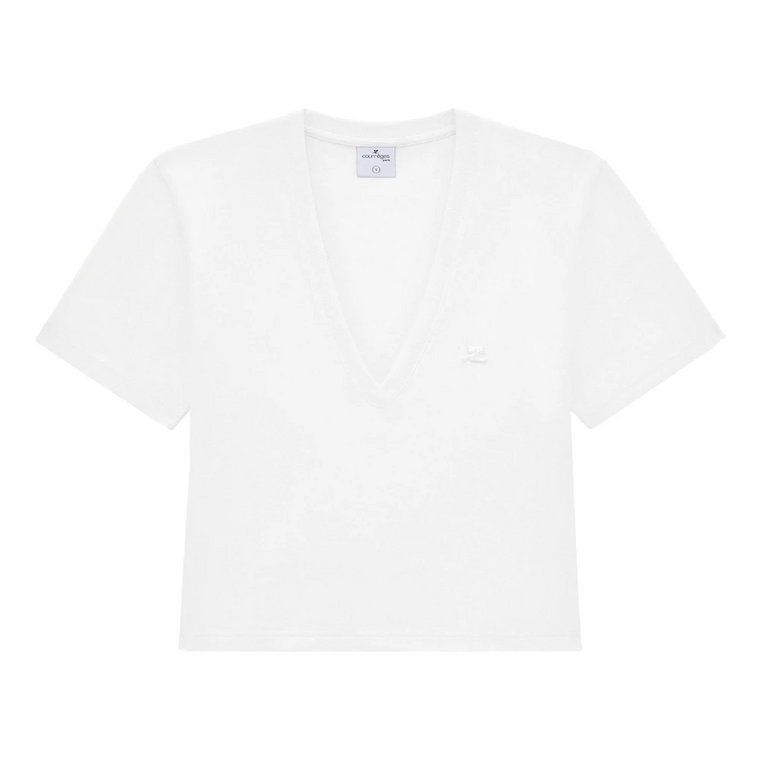 Stylowy Cropped T-shirt Courrèges
