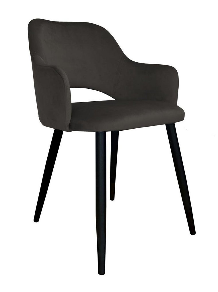 Krzesło ATOS Milano MG05, brązowo-czarne, 76x42x57 cm