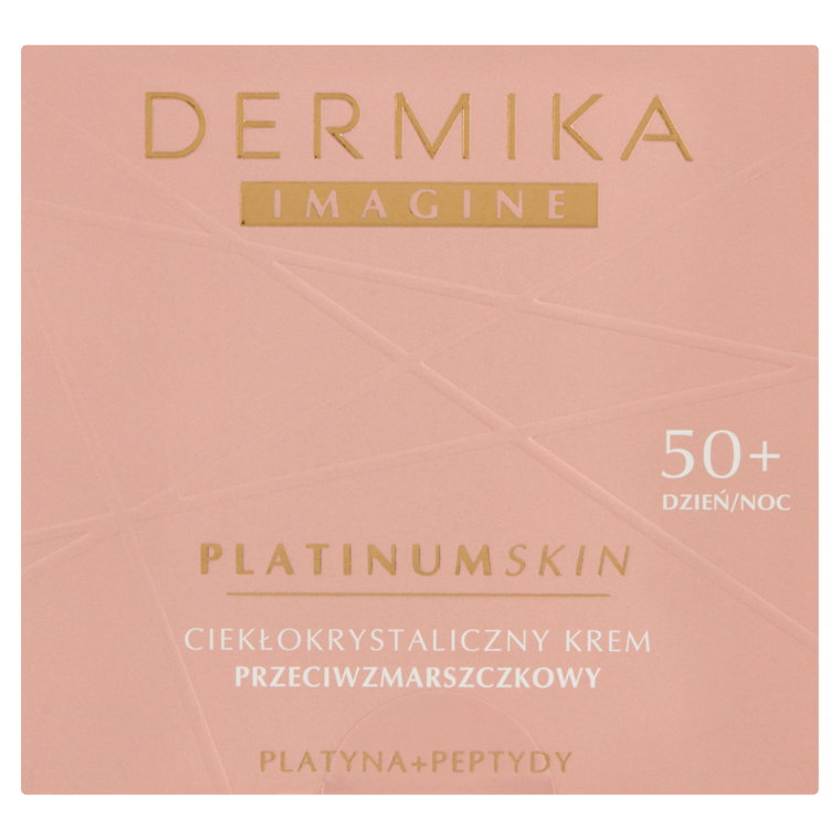 Dermika Imagine Platinum Skin Ciekłokrystaliczny krem przeciwzmarszczkowy 50+ na dzień i na noc 50ml