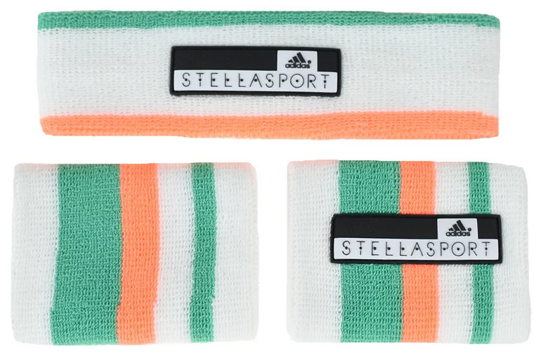 Adidas Women's Stellasport Headband Wristband Set, Damskie, Białe, opaski, , rozmiar: One size