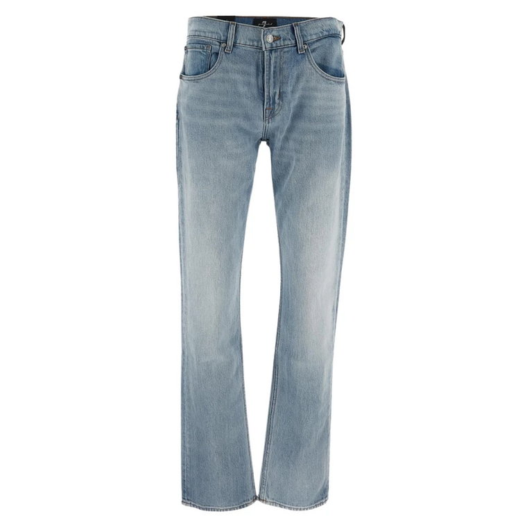 Bawełniane Straight Leg Jeans 7 For All Mankind