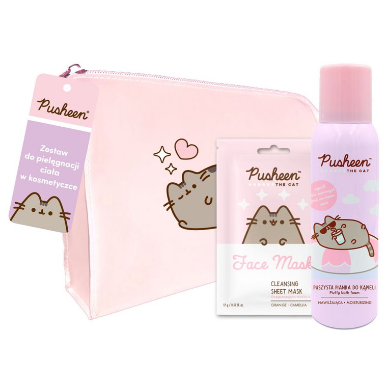 Pusheen Care Set Bag Zestaw Do Pielęgnacji Twarzy i Ciała