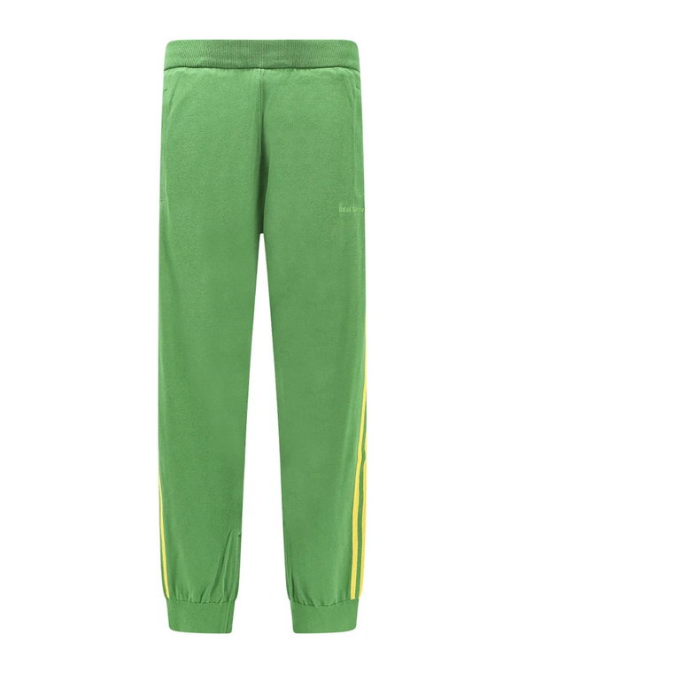 Zielone Spodnie z Kieszeniami na Zamek Adidas