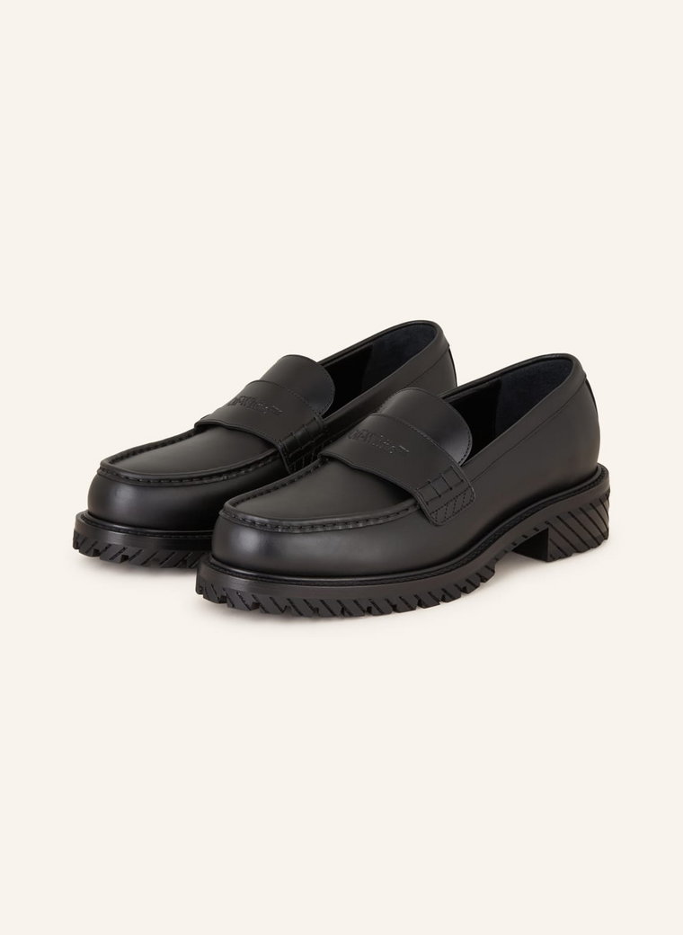 Off-White Loafersy Military schwarz