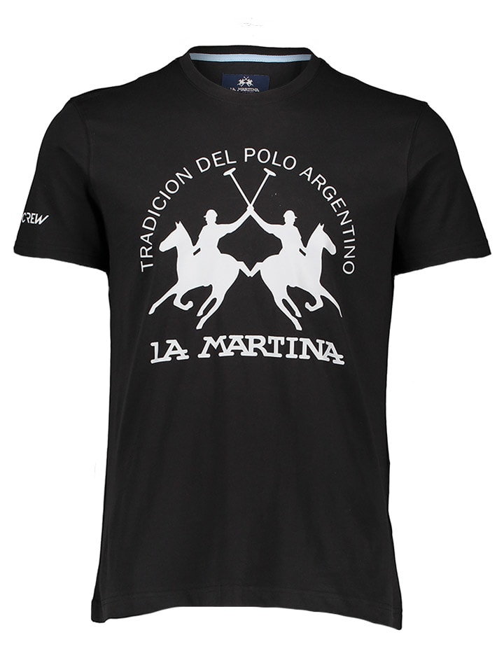 La Martina Koszulka w kolorze czarnym