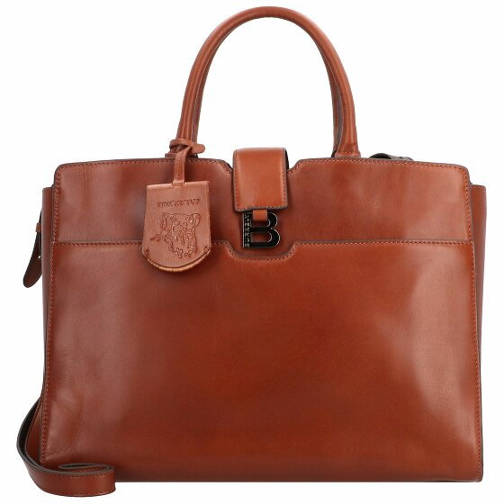 Burkely Modest Meghan Briefcase Leather 36,5 cm Laptop Compartment brulee cognac