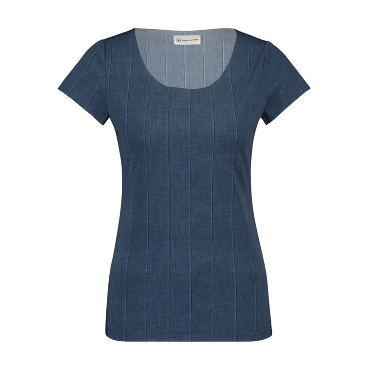 Sara Technical Jersey T-Shirt | Denim Blue Jane Lushka