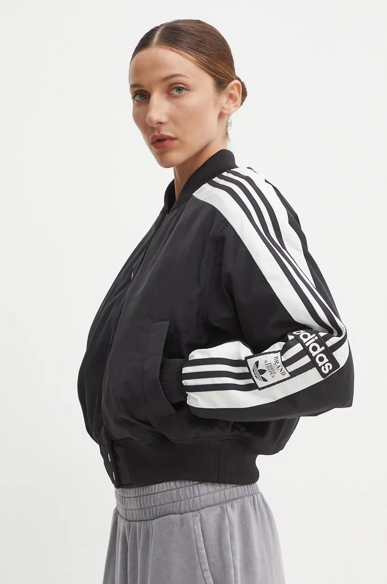 adidas Originals kurtka bomber Adibreak damski kolor czarny przejściowa IW5583