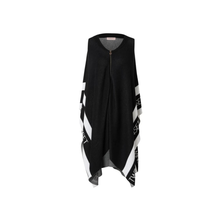 Sweterkowy Ponczo Cape Twinset