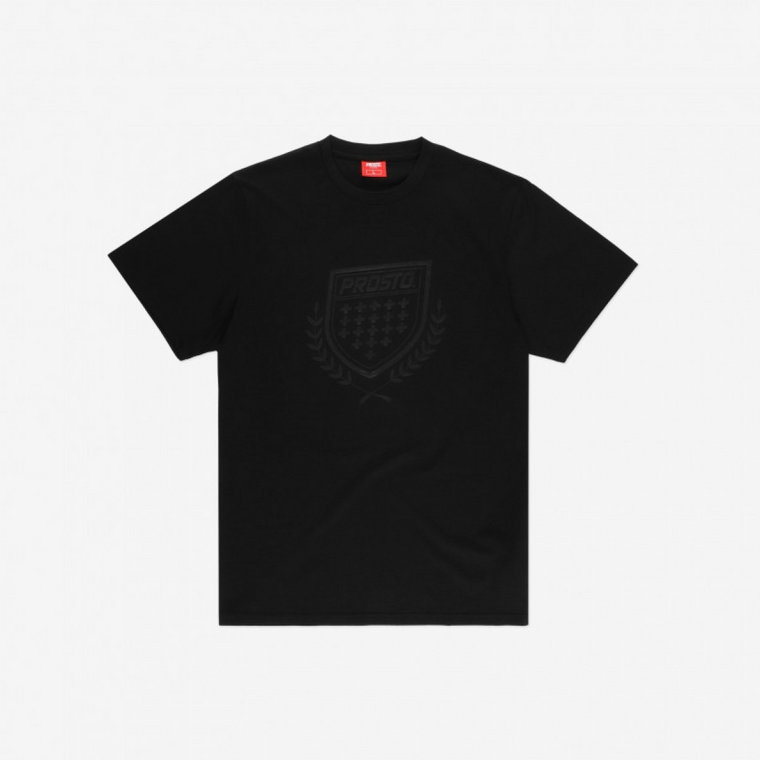 Męski t-shirt z nadrukiem Prosto Tronite - czarny