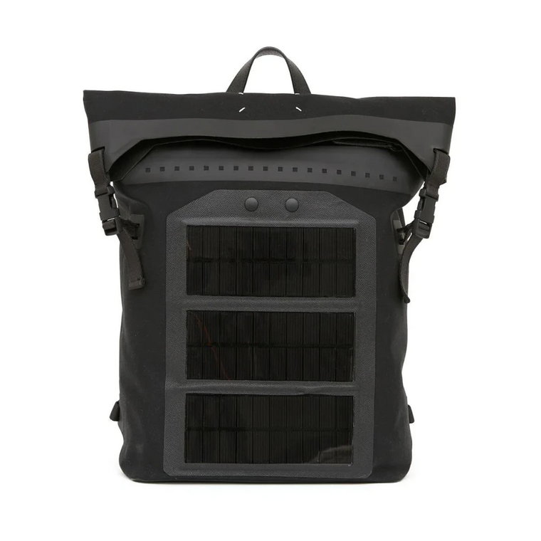 Czarny Plecak z panelem słonecznym Maison Margiela