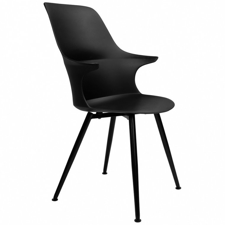 Krzesło brazo high czarne  - polipropylen, metal kod: 334-CPP3