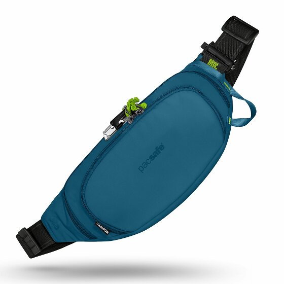 Pacsafe ECO antykradzieżowa torba na pasek RFID 36 cm tidal teal