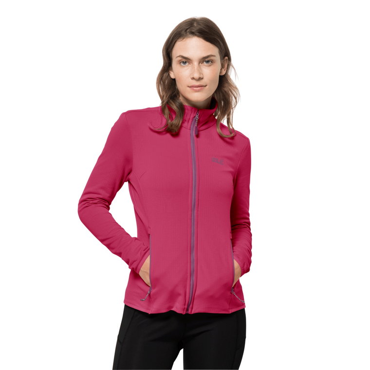 Polar damski PEAK GRID FLEECE W magenta red - S