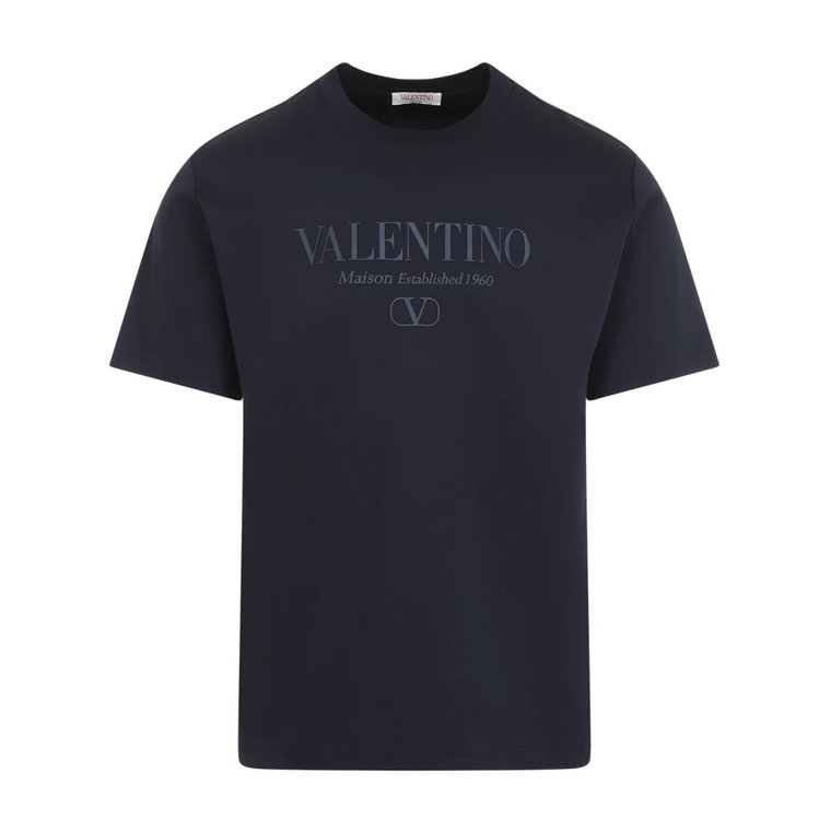 Niebieskie T-shirty i Pola dla Mężczyzn Valentino