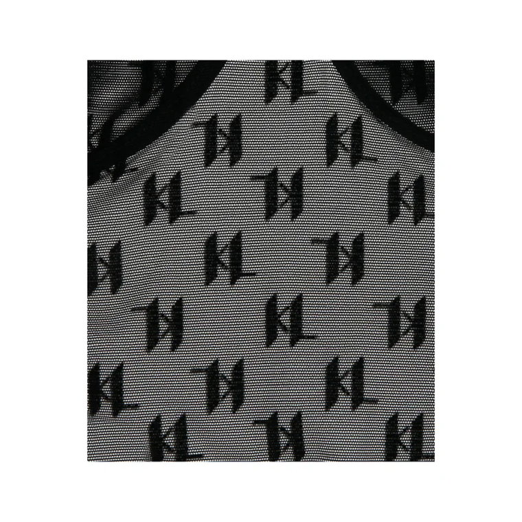 Karl Lagerfeld Koronkowy biustonosz kl monogram