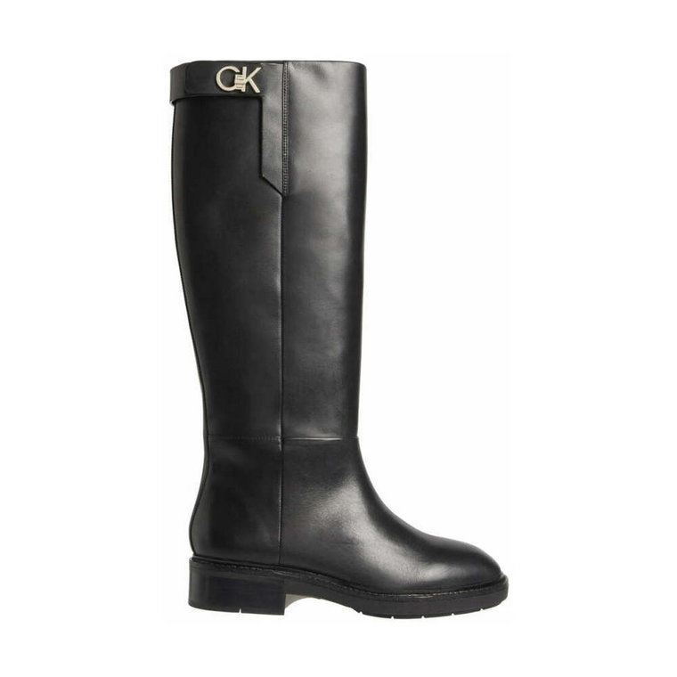 rubber sole knee boot w hw Calvin Klein