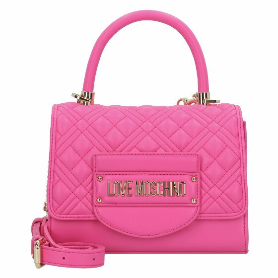 Love Moschino Quilted Torba Skórzany 21 cm fuchsia