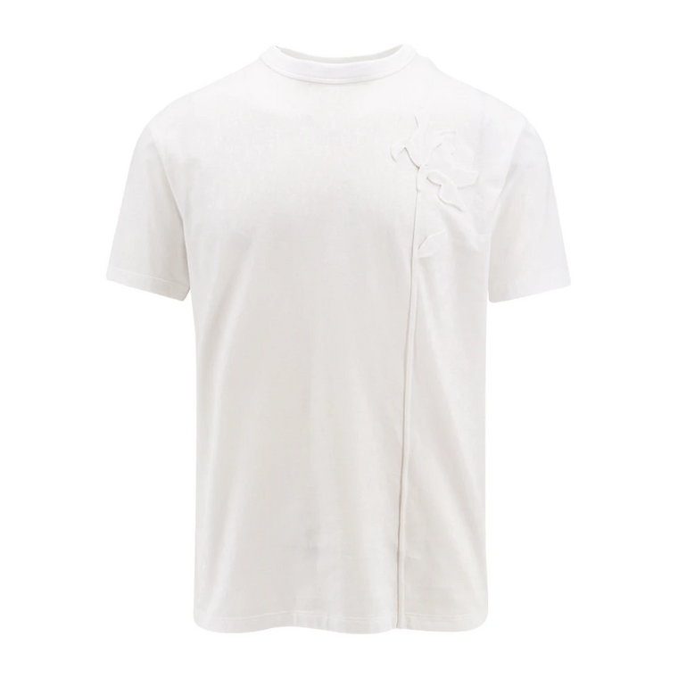 Biała koszulka z okrągłym dekoltem Valentino