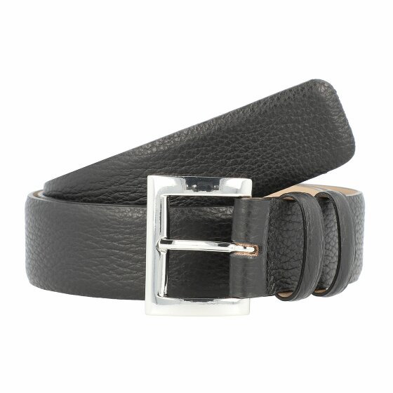 abro Adria Belt Leather black/nickel 100 cm