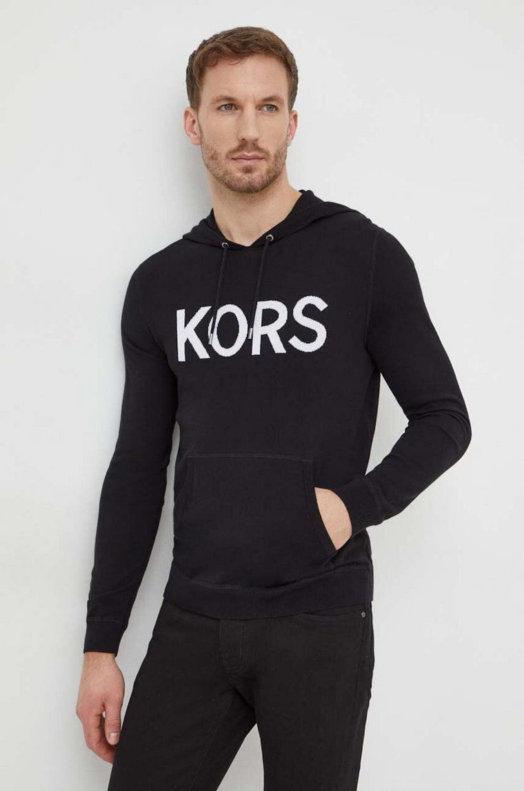 Michael Kors sweter bawełniany kolor czarny lekki