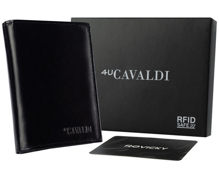 Skórzany męski portfel Cavaldi 0001-BS RFID
