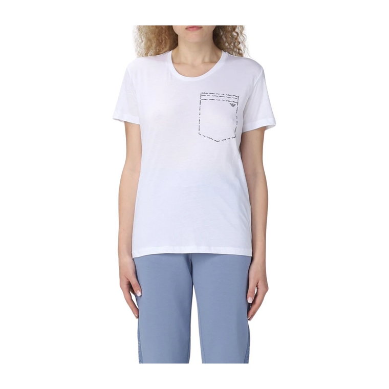 Podstawowa Kolekcja T-Shirtów z Bawełny Emporio Armani