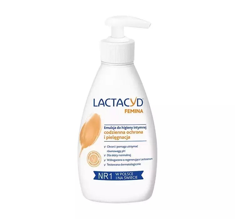 LACTACYD FEMINA EMULSJA DO CODZIENNEJ HIGIENY INTYMNEJ Z POMPKĄ 200ML