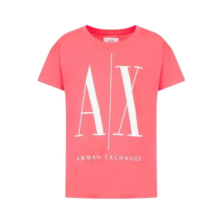 T-Shirt - Klasyczny Styl, Różne Kolory Armani Exchange