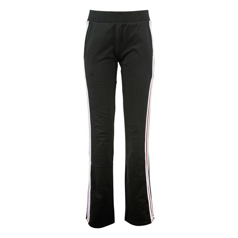 Spodnie sportowe z rozszerzanymi nogawkami i pasami w trzech kolorach Moschino