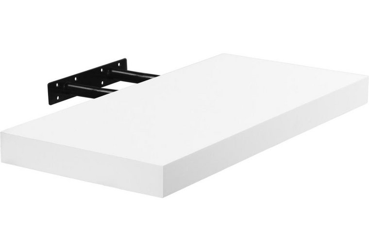 Półka naścienna STYLISTA Volat, biała, 90x23,5 cm