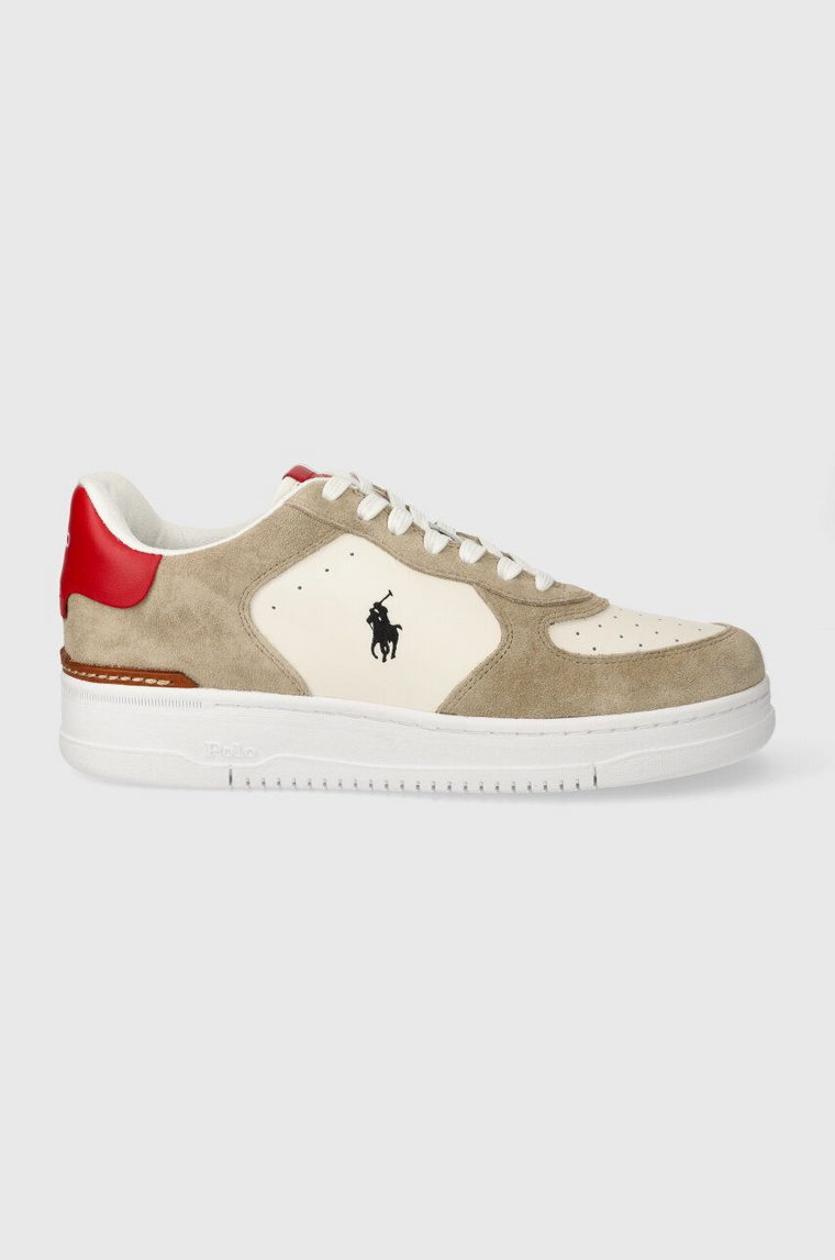 Polo Ralph Lauren sneakersy skórzane Masters Crt kolor beżowy 809923935003