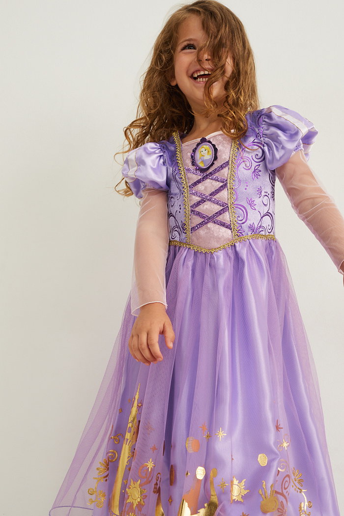 C&A Księżniczka Disneya-sukienka Roszpunka, Purpurowy, Rozmiar: 134