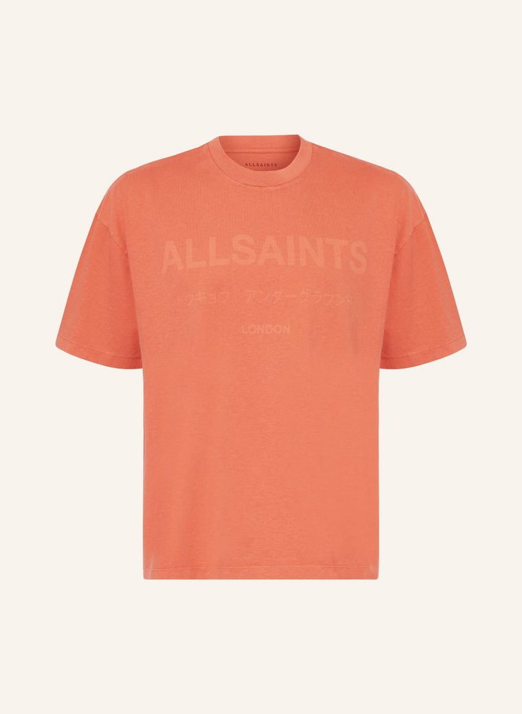 Allsaints Koszulka Oversize Laser orange