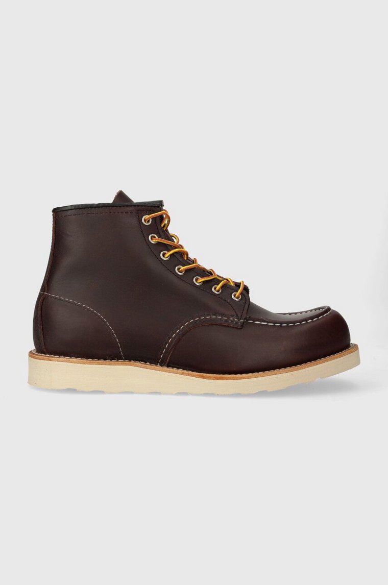 Red Wing buty skórzane Moc Toe kolor brązowy 8847