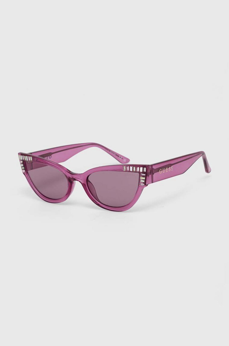 Guess okulary przeciwsłoneczne damskie kolor różowy GU7901_5483Y