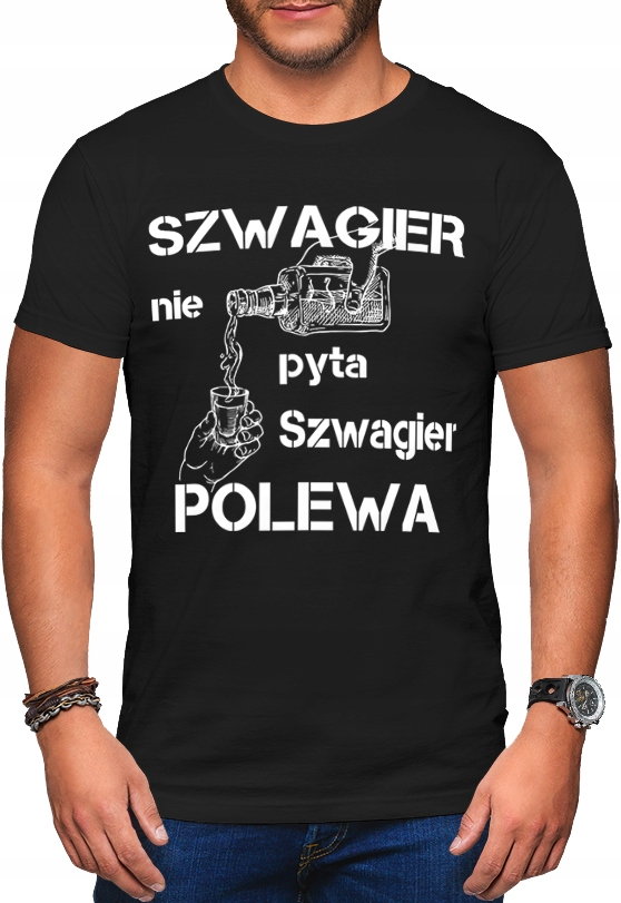 Koszulka Meska Dla Szwagra Szwagier R. XL Męska T-shirt Męski