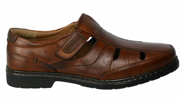 Półbuty Letnie Josef Seibel 42808 860 370 Skórzane Cognac