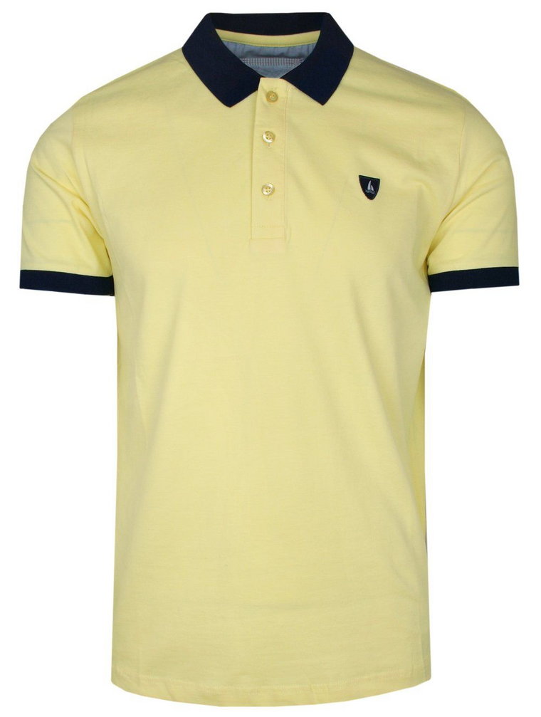 Męska Koszulka Polo - Bartex - Żółta