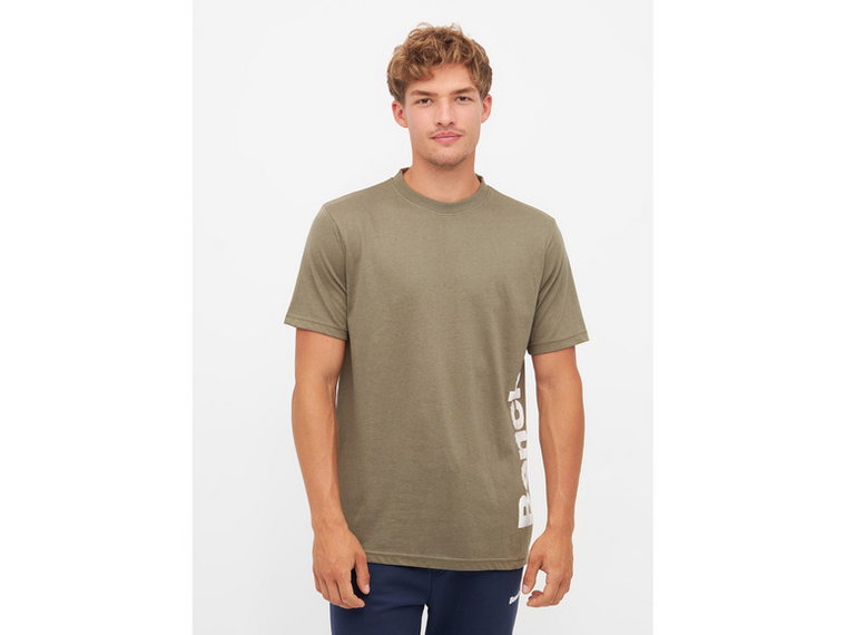 BENCH T-shirt męski, slim fit, z czystej bawełny