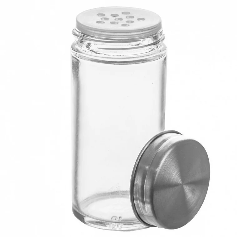 Pojemnik szklany na przyprawy z dozownikiem słoik słoiczek solniczka przyprawnik do przypraw kod: O-155104