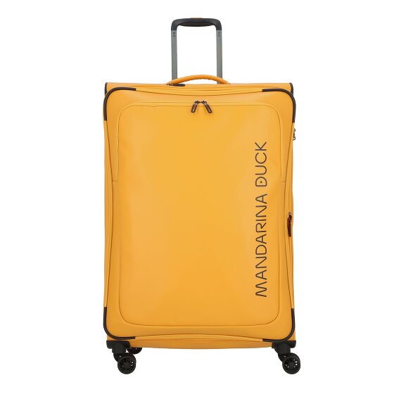 Mandarina Duck Eco Coated 4 kółka Walizka XL 83 cm z plisą rozprężną duck yellow