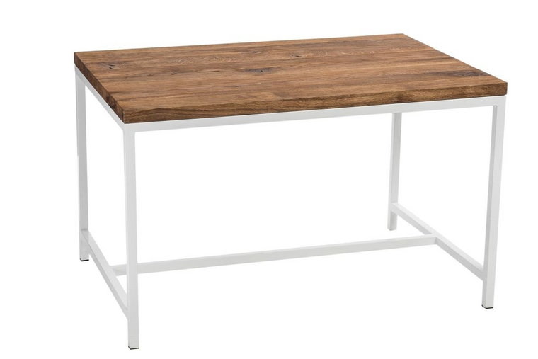 Stół MIA HOME Wooden, biały-dąb, 74x120x80 cm