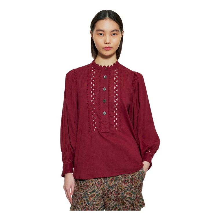 Lekka Bluzka z Teksturowanej Bawełny Antik Batik