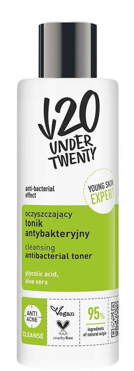 Under Twenty  Oczyszczający tonik antybakteryjny 200ml