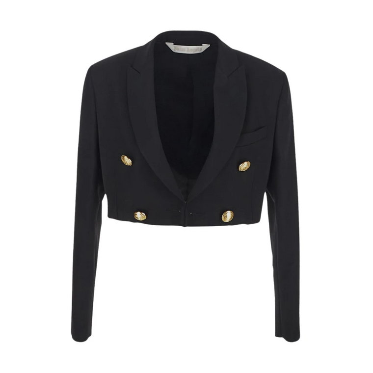 Modny Cropped Boyfriend Blazer Palm Angels