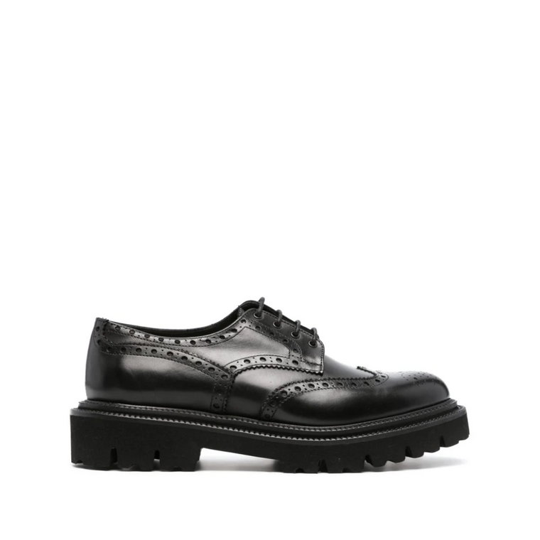 Czarne płaskie buty dla mężczyzn Corneliani