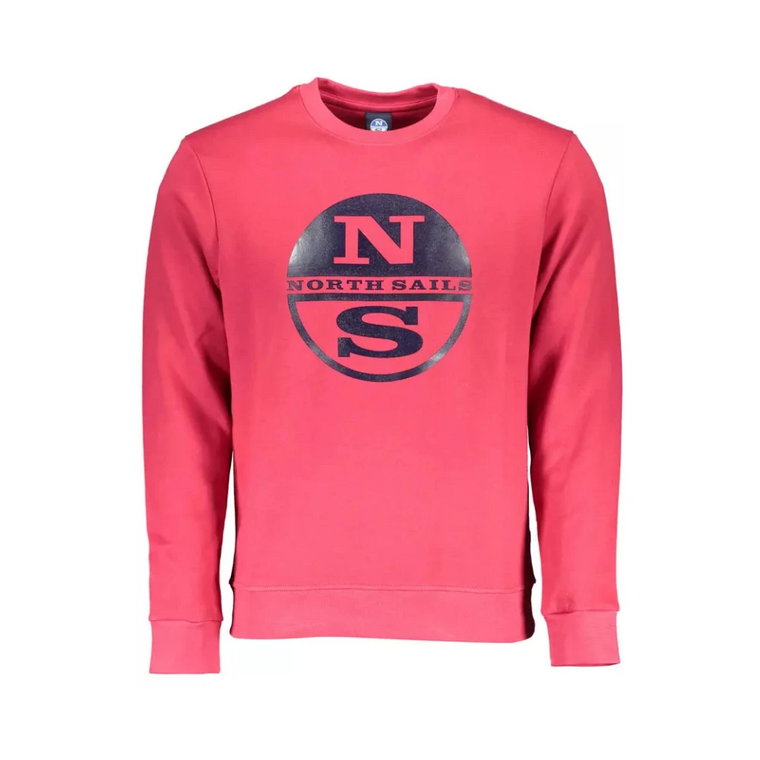 Czerwony Sweter z Nadrukiem North Sails