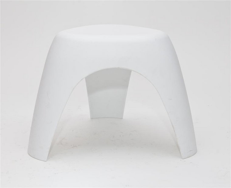 Stołek D2 DESIGN Fant, biały, 37x52 cm