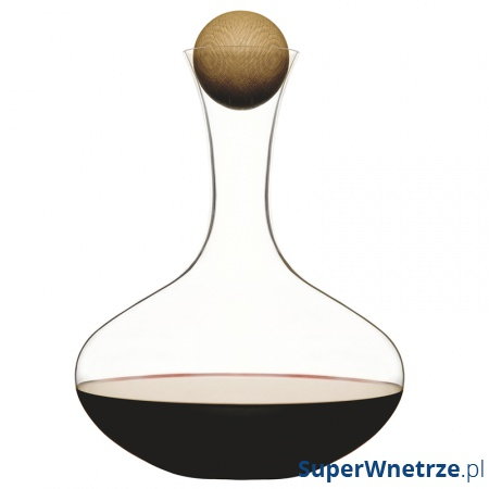 Karafka do wina z dębowym korkiem Sagaform Oval Oak kod: SF-5010116